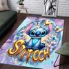 Tappeto con Fantasia Stitch Carino - Antiscivolo per Cucina, Tappeto da Esterno, Decorazione per Casa e Camera da Letto, Regalo di Compleanno