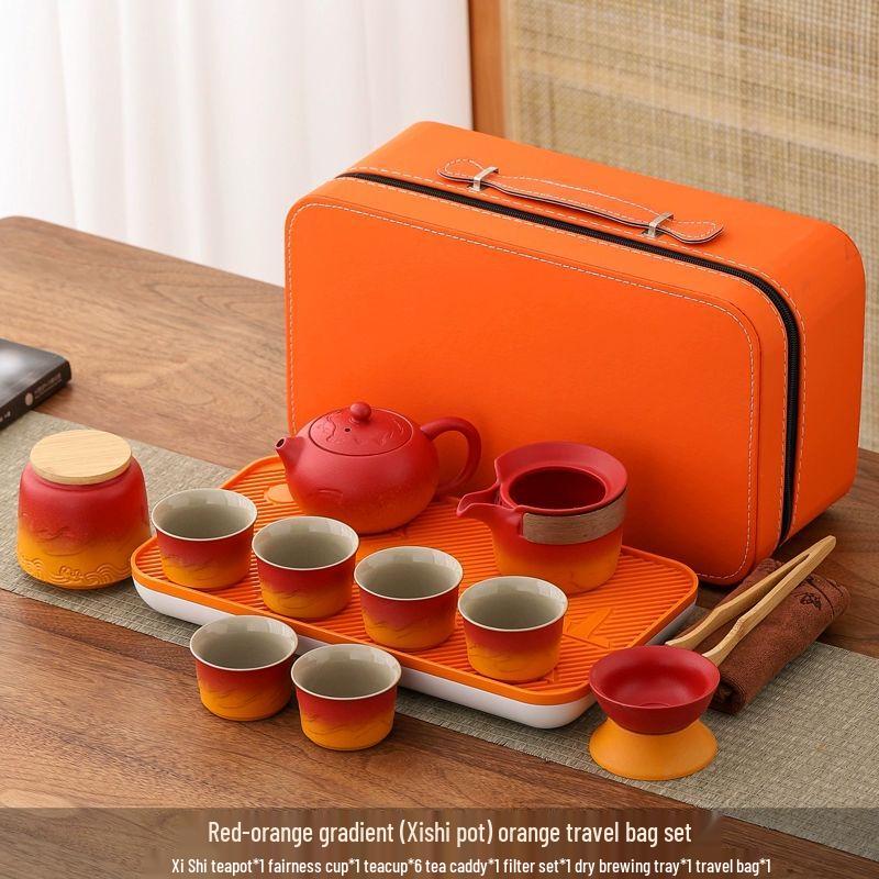 

Portable Ceramic Travel Tea Set