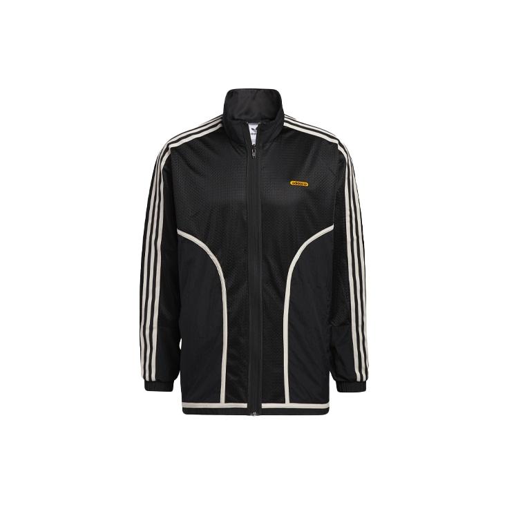 Adidas Originals Reversible Casual Sports Zip-Up Jacket With Stand Collar Men Jackets Black GN3816