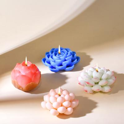 Succulent Candle Silicone Mold Aroma Diffuser Stone Craft Gift Home Decor