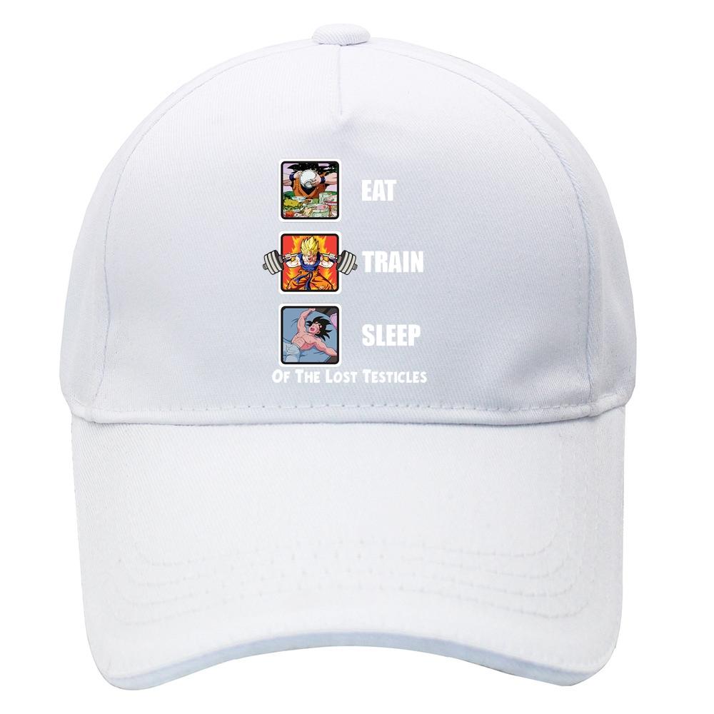 2023 Eat Train Sleep GoKu Hat Unisex Humor Casual Printed College Unisexs Cap Baseball Women Hip Hop Cap Hats