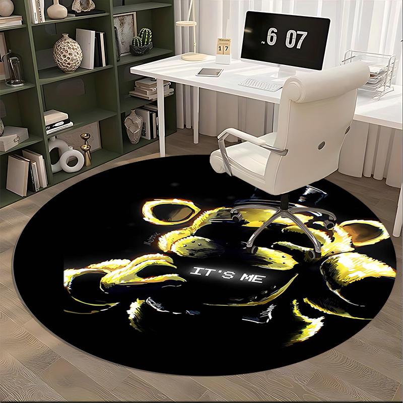 Freddy Fazbear,It's Me Chair mat Round Rug Office carpet, Machine Washable, Non slip, Suitable for Living Rooms, Bedrooms