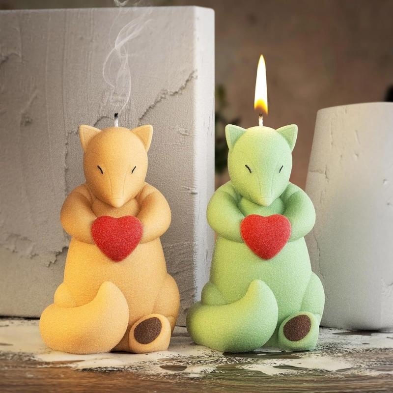 Animal Shaped Candle Mold Gypsum Ornament Mould Home Decoration Molds Handmade Jewelry for Aromatherapys Enthusiasts