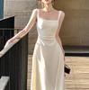 French Temperament, High-end Sense, Small Man, White Inner Lining, Waist Suspender Dress, Children's Spring and Summer Long Dress