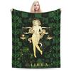 Twelve zodiac signs digital-printed polyester Bedroom velvet flannel soft sofa cover blanket Fleece soft cover blankets for beds