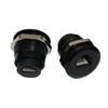 RJ12 6P6C Female Panel Mount Sockets Threaded Installation Kit for DSL Splitter Communication Systems