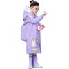 Eva Kidsren's Raincoat for Boys, Girls, and Elementary School Students with School Bags, Rainproof Poncho for Heavy Rain
