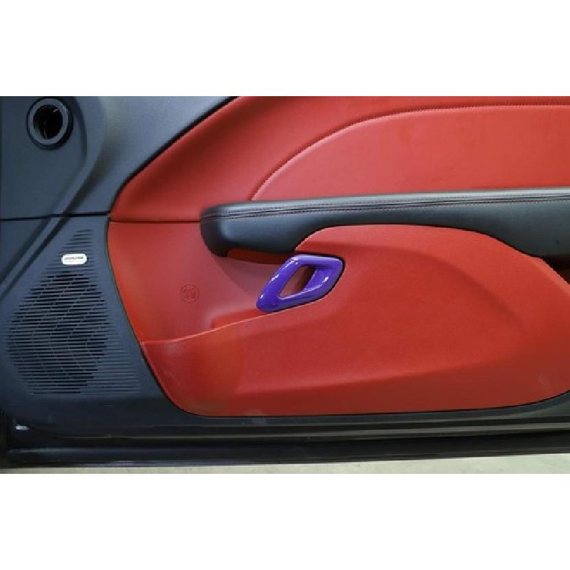 Car Door Handle Decor Ring Bezel Cover Trim Accessories for Dodge Challenger 15+
