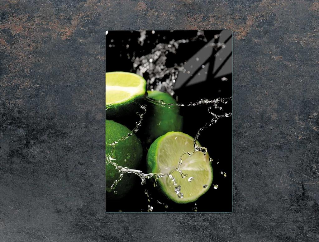 GLAS-SCHNEIDEBRETT 35x52 LIMETTE