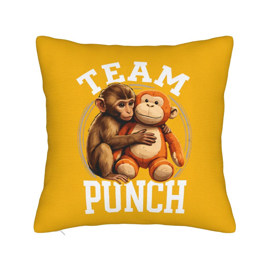 Punch Monkey Comic Style Art Square Pillowcases Polyester Sofa  Cushion Case Cute Home Decoration Pillowcase