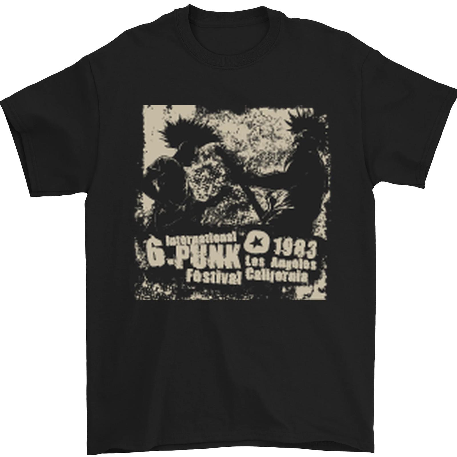 Punk Festival 1983 Music Rock n Roll Men Maglietta Cotton XXL