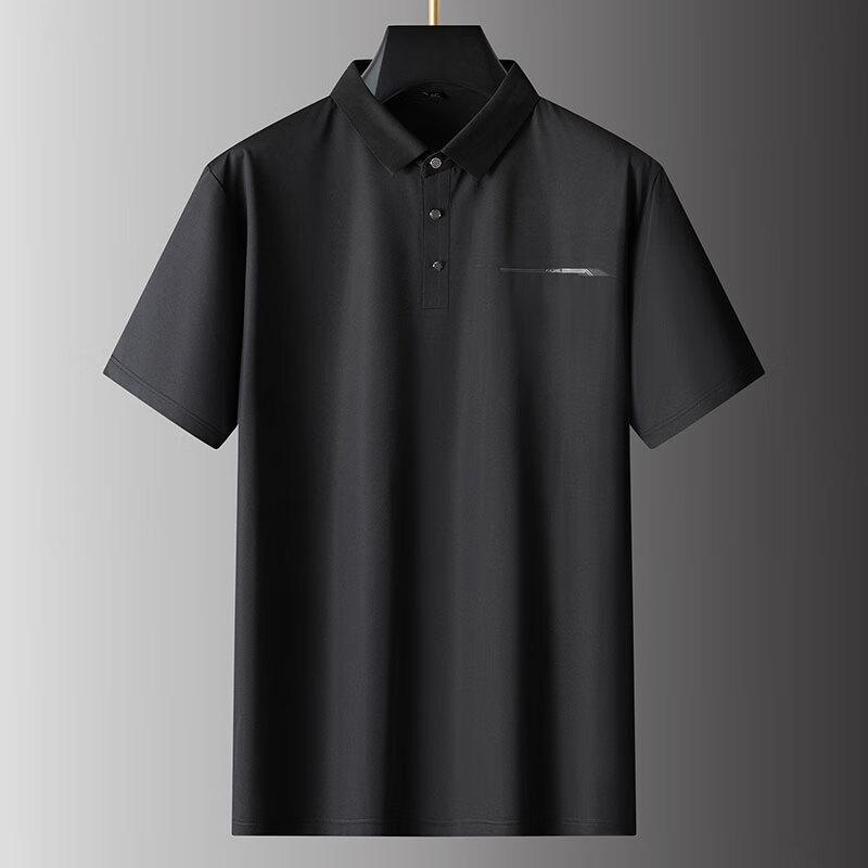 

Debinze Plus Size Ice Silk Short Sleeve Polo Shirt 210