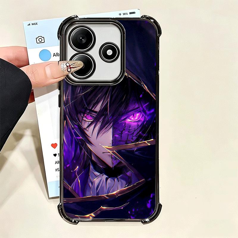 Code Geass Anime Plating Phone Case For Xiaomi Poco X5 X6 X7 X8 Pro Max F8 Ultra F7 M8 M7 M5S Redmi 15C 15 14C 13C 13 X3 12C F6