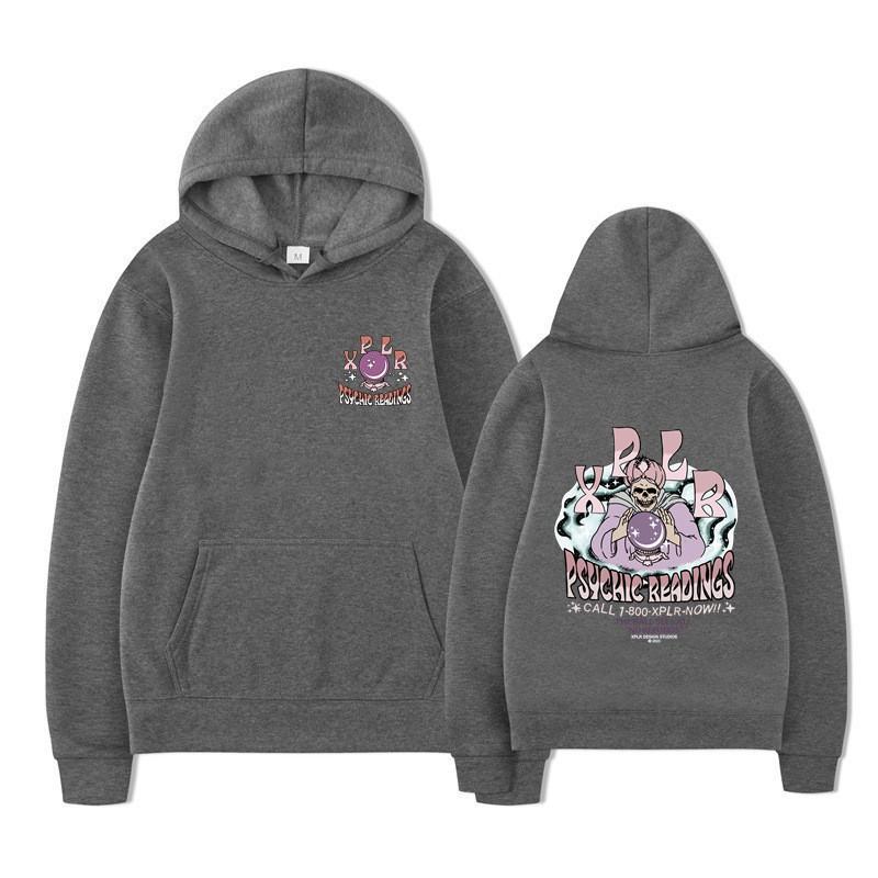 Youth Pop Casual Cute Cartoon Printed Couple Hooded Fleece Guard