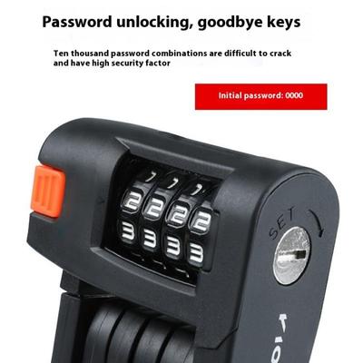 Alloy Steel Four-Digit Combination Lock Bicycle Folding Combination Lock Anti-theft Four-digit Combination Lock Rust-proof Lock