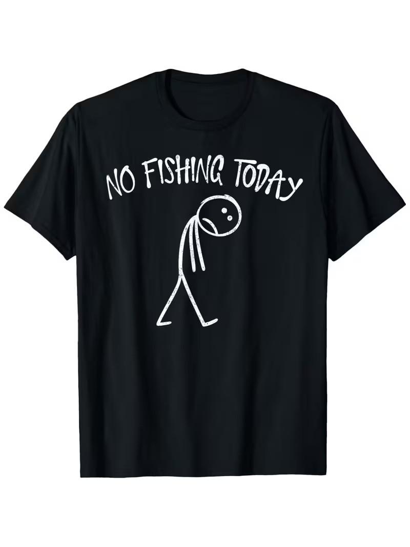 No Fishing Today Funny Sad Face Anglers Fishermen Minimalist T Shirt S разноцветный