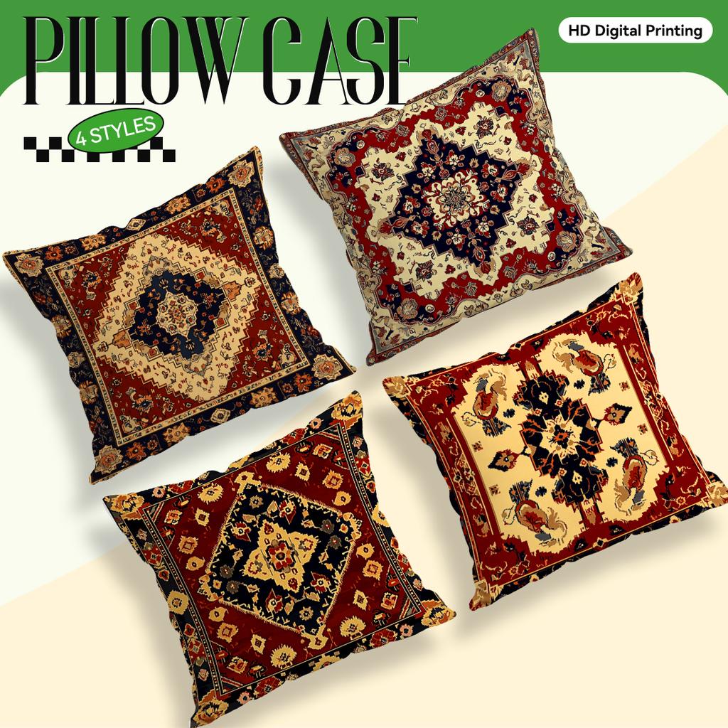 Traditional Persian Geometric Pillowcase Bedroom Sofa Cushion Cover 100% Polyester Living Room Cushion Pillowcase Home Decor