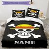 3pcs Custom Name One Piece Bedding Set Duvet Cover Closure Includes 1 Duvet Cover & 2 Pillowcases, Soft and Comfortable for All Seasons.