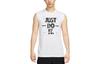 Tank Tops Men's White Crew Neck Moderate Straight Fit FJ2449-100