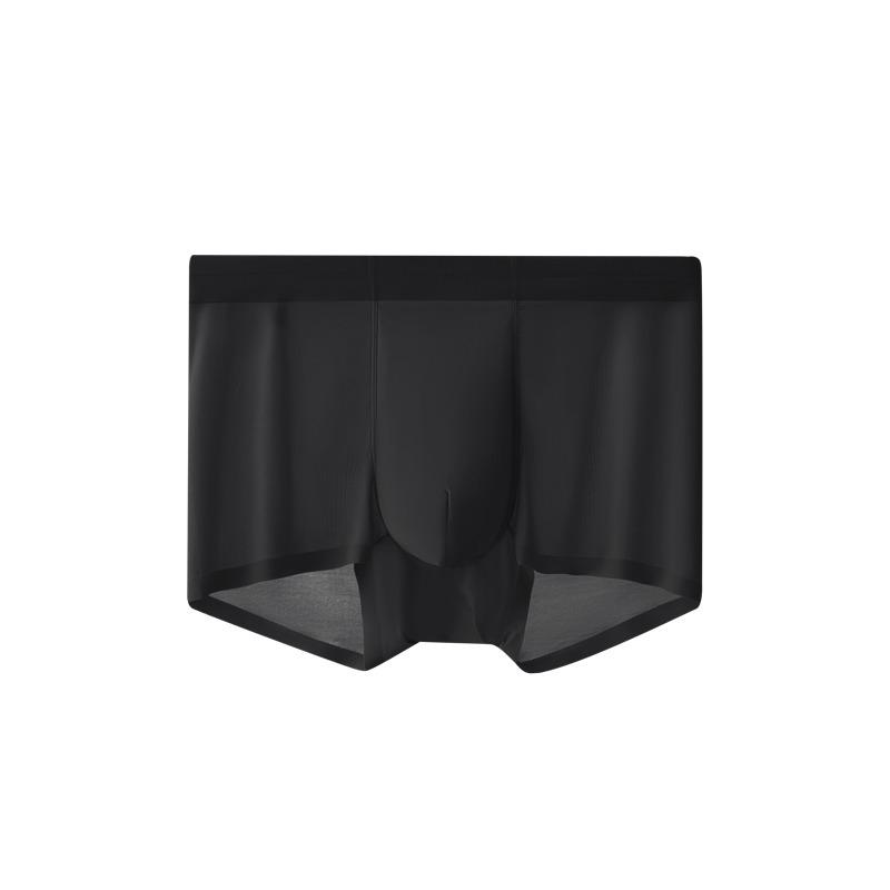 Herren Coole Eis seide Mittelhohe Nahtlose Unterwäsche - Atmungsaktiv, Hohe Elastizität, Antibakteriell, Dünnes Design