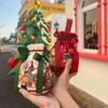 1 Stück Kinder-Themen-Weihnachtsgeschenkbox mit Canvas-Tragetasche Umweltfreundliche Verpackung Dekoration für Weihnachtsgeschenke