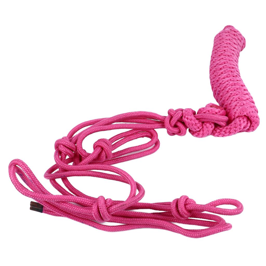 Seilhalfter Mehrknoten Verstellbar Sicher Tragbar Weben Pferdehalfter für Training Täglich Pink