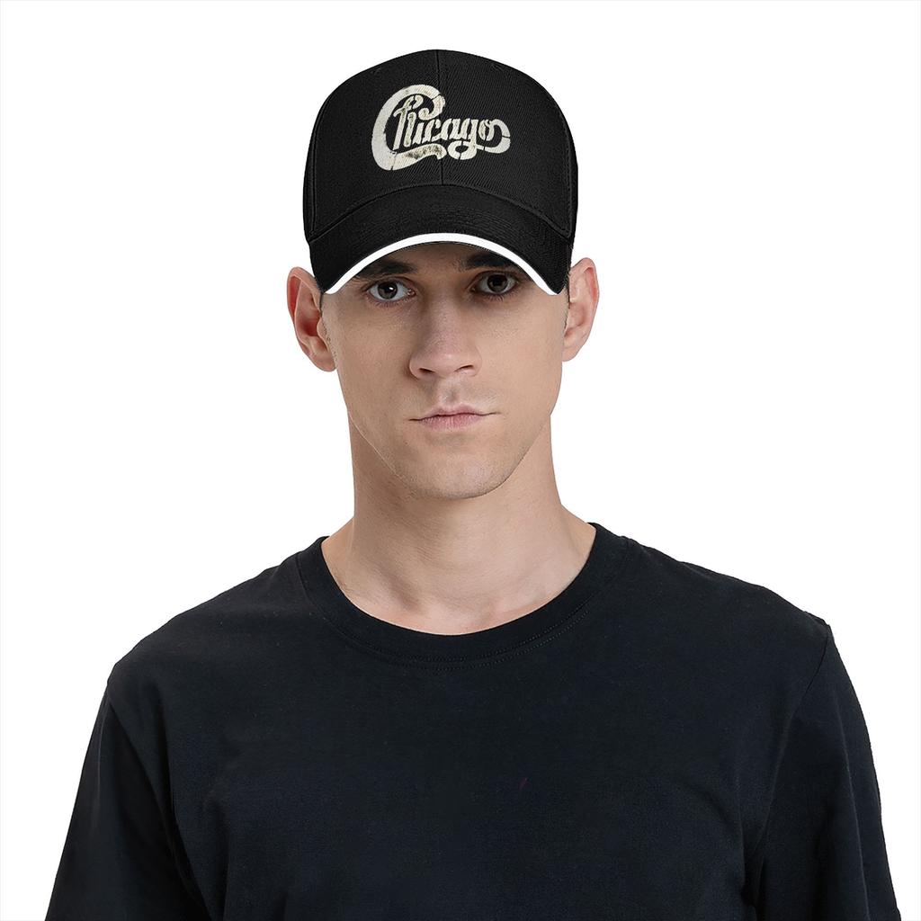 Unisex Chicago Band Rock Band Music Hats Trendy Baseball Cap Sun Hat Golf Headewear Adjustable Fit