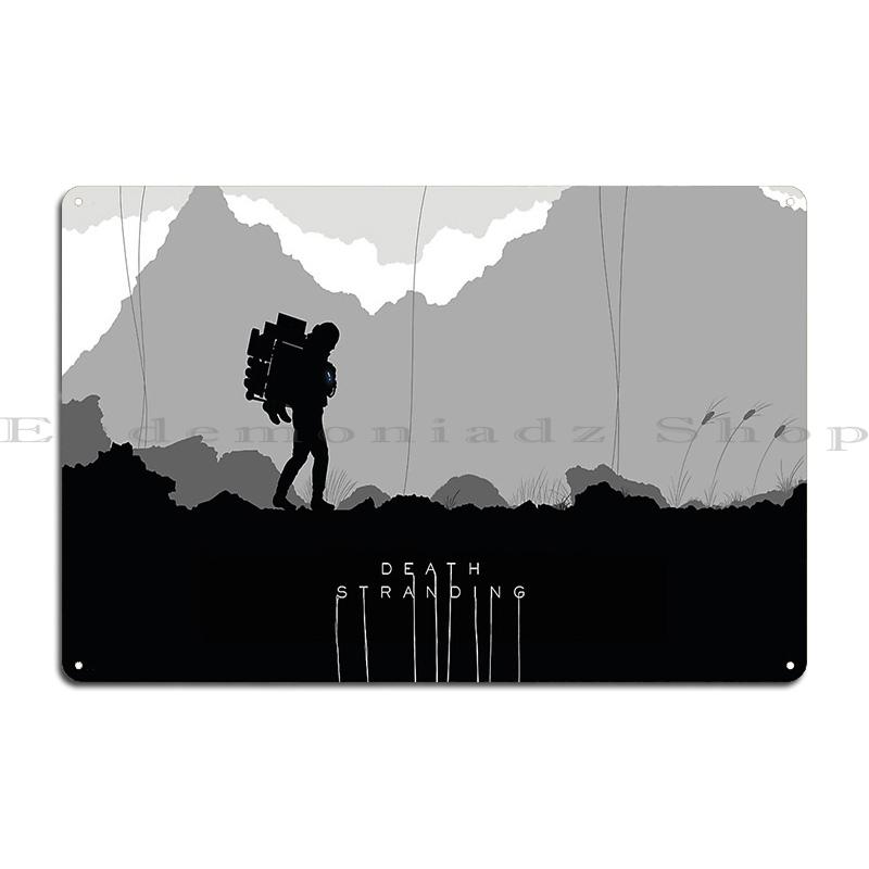 Death Stranding Poster Metal Sign Cinema Printed Decoration Cinema Classic Tin Sign Poster
