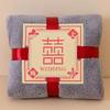 Coral Fleece Wedding Towel: Full Moon Dowry Gift, Engagement Joy, Couple Souvenir.