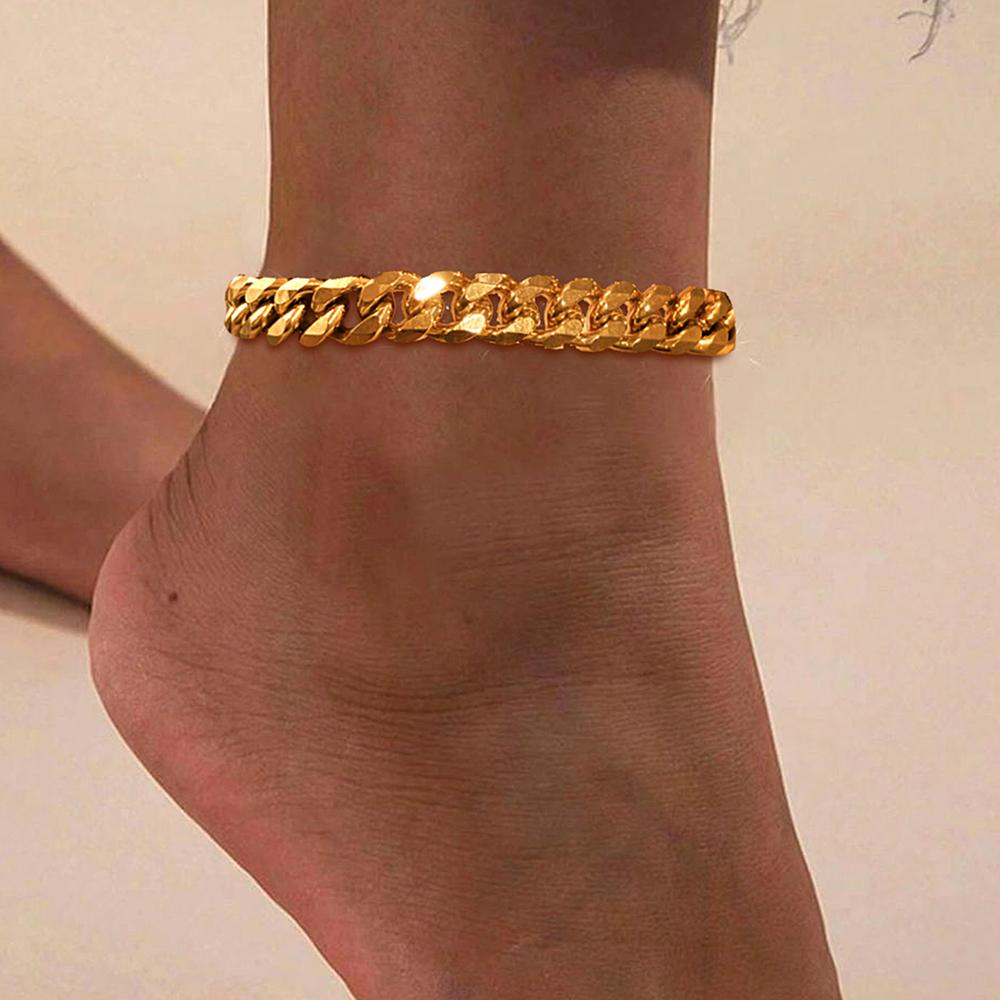 Stainless Steel Anklet Multiple Chain Thickness Specifications Classic Fashion Anklet For Women Jewelry Creative Fashion Gifts