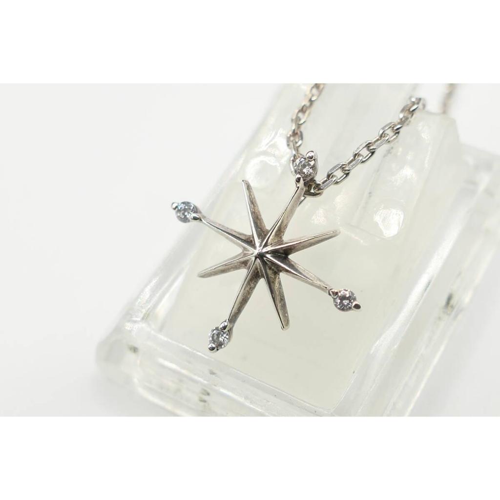 Used Beautiful item star jewelry star shaped necklace zirconia pendant