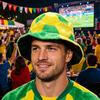 Soft Plush Sports Hat Adults Comfortable Universal Fit Football Cap Yellow Green Shape Party Carnival Cheering Tool Fan Accessory