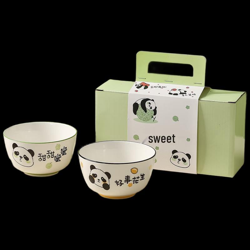 Panda Blessing Ceramic Dinnerware Set