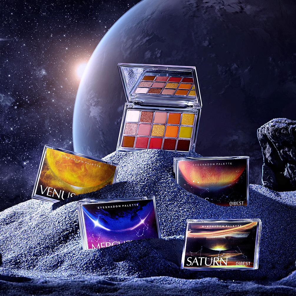 QIBEST Starry Eye Shadow Earth Color Mashed Potato Pearlescent Matte