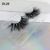 Package Box Custom Mink Eyelashes Private Label Natural False Full Strip Eyelashes Supplier 3D Mink Eye Lashes