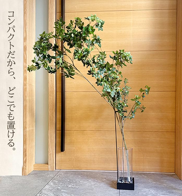 monoKOZZ [Stand-Standing Branch Stand ~Eda Stand~] [Stand & Vase Set] [Matte Black] Iron Branch Stand, Indoor Decor, Large Branch Stand [Made In