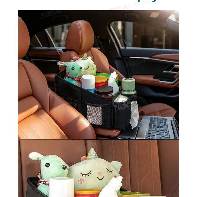 SEAMETAL Car Seat  Organizer Large Capacity Rear Seat Storage Bag for Outdoor Food Drink Collector Camping Activities Accessory