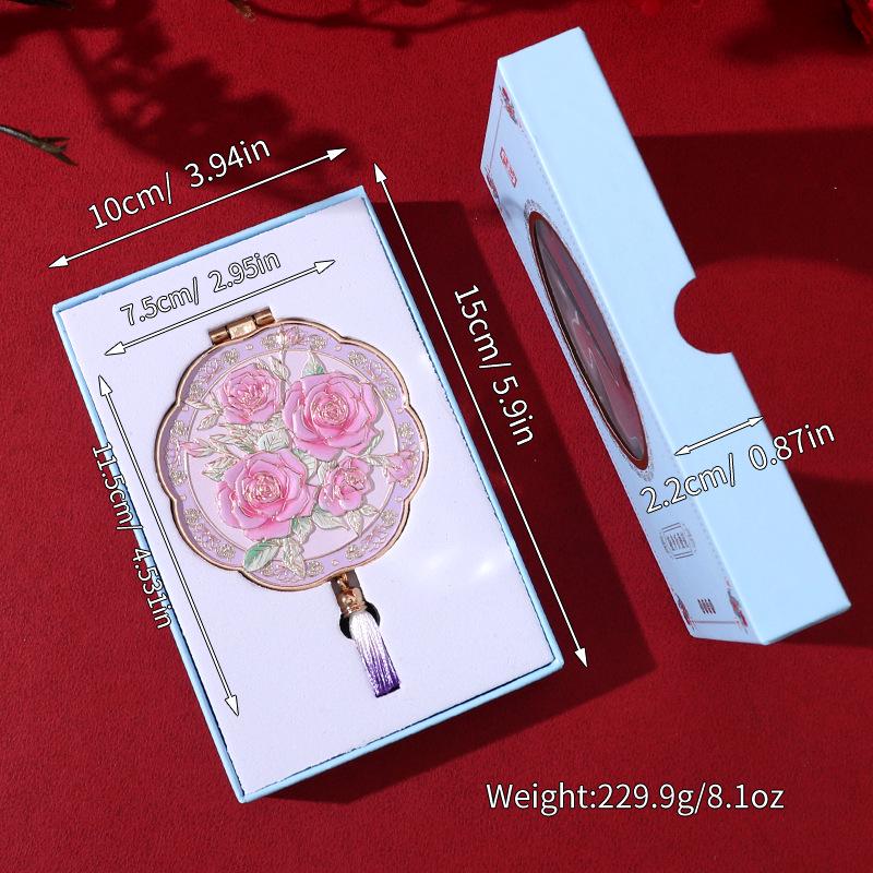 Креативное складное зеркало для макияжа в форме сердца - Портативный подарок для лучшего друга