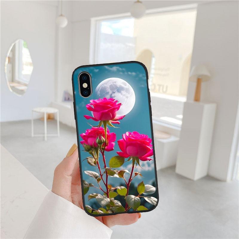 Beautiful Roses Flower Phone Case for Motorola Moto Edge Plus G54 E14 G04S G45 G54 G64S30 S50 X30 X40 X50 Ultra Pro Power