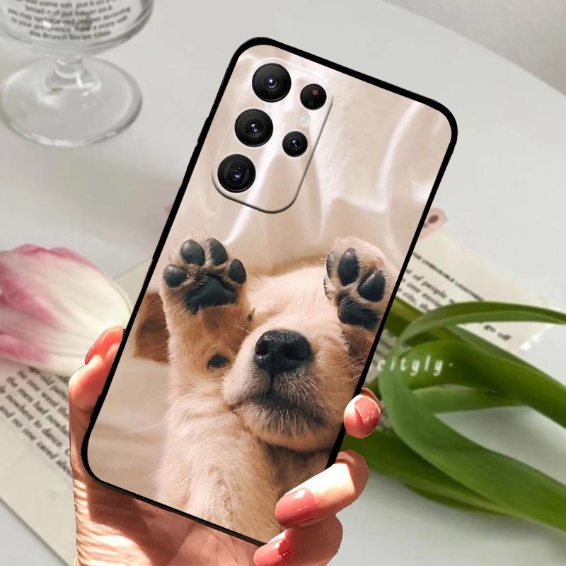 For Samsung S25 Ultra Soft Case S23 Ultra 5G Silicone TPU Phone Back Cover For Samsung Galaxy S24 Ultra Cute Animal Bumper Coque