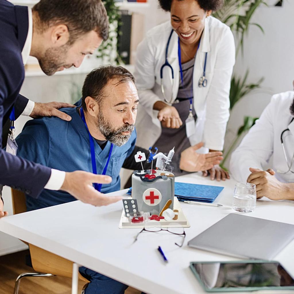 Nurse Cake Topper Nursing Cupcake Toppers Nurse Graduation Cake Decorations for Doctor Nurse Party Supplies