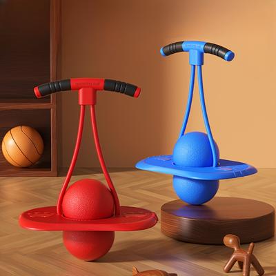 Balance Fitness Toy, Jumping Ball Youngsters&Adults Elastic Exercise Ball with Sturdy Handles, Non-Slip Base , Balance Training & Core Strength