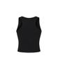 Mihag Metal Plate Crop Sleeveless (Black)