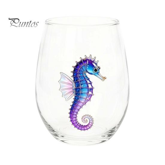 Bicchieri da Cocktail a Tema Horror Bicchiere in Vetro a Tema Halloween Gatto Nero Fantasma Teschio Zucca Dipinto a Mano Tazza da Bevanda Autunnale Vetro Senza Piombo Spettrale