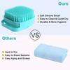 Multifunctional Silicone Bath Brush for Kids Installable with Shower Gel Shampoo Massage Bathing Accessories
