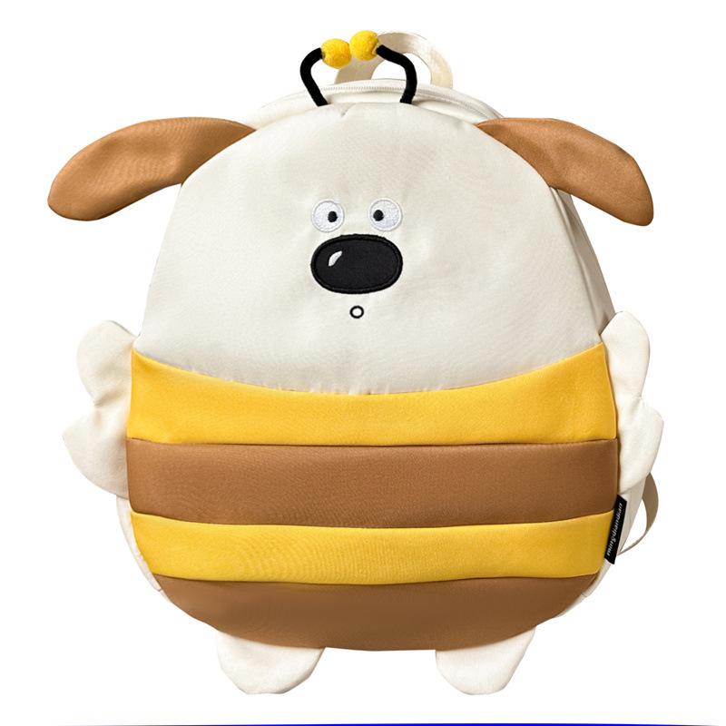 

Cute cute bee dog backpack bag girl student cartoon campus school bag large capacity casual durable backpack bag [excluding pendant]