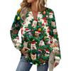 Women's Retro Printed Fashionable Long-sleeved Top