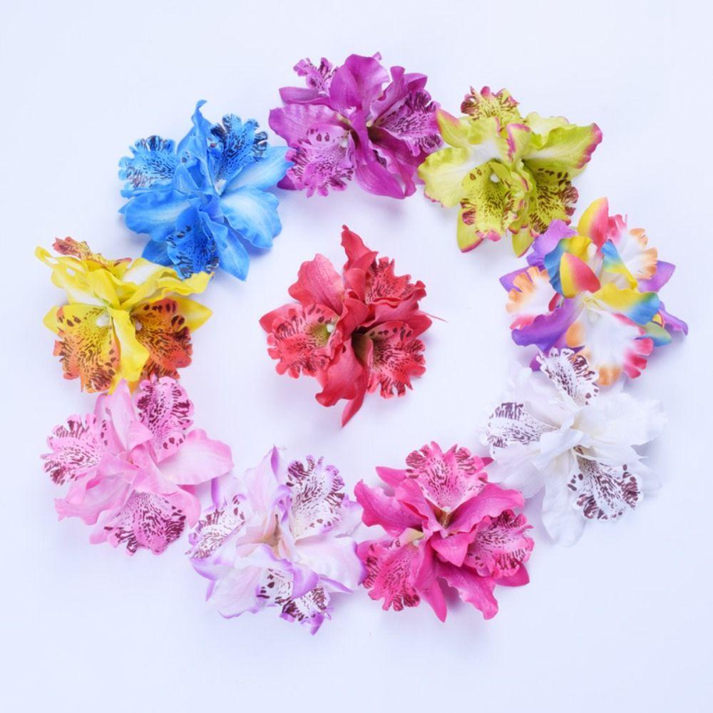 

Headdress Artificial Floral Headdress Bohemian Style Cloth Satin Hairpin Beach Barrettes Women