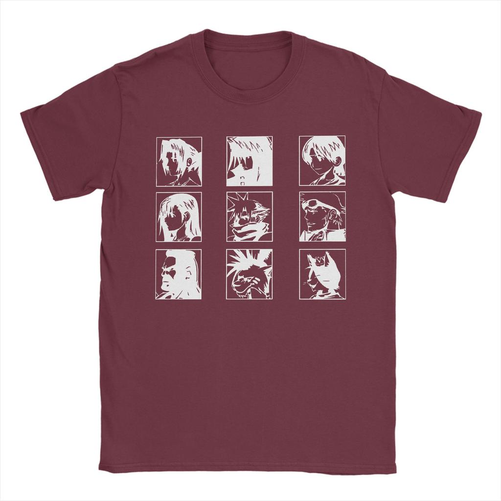 Unisex TShirts Starry Night Remake FINAL FANTASY Humor Pure Cotton Tee Shirt Short Sleeve T Shirts Crew Neck Tops Unique