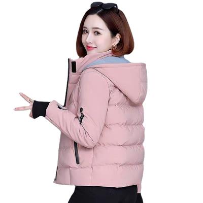 Piumino imbottito Autunno Inverno Capispalla con cappuccio Parka femminile Cappotti base caldi Donna Cotone spesso